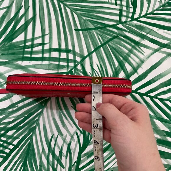 Kate Spade Neda Wallet Flynn Street Stitched Leather Prikly Pear - Picture 9 of 10